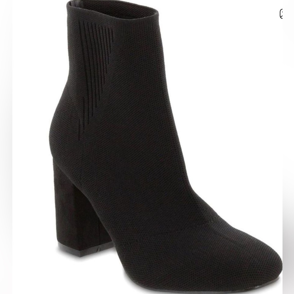 Mia Womens Braxton Black Knit Pull Boots 8.5